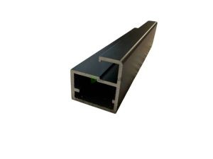Алюмінієвий рамковий профіль SD-427 квадратної форми з вузькою лицьовою частиною для фасадів зі склом або дзеркалом